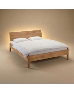 Eiken bed Basic Holzmanufaktur massief hout