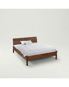 Notenhouten bed Basic Holzmanufaktur