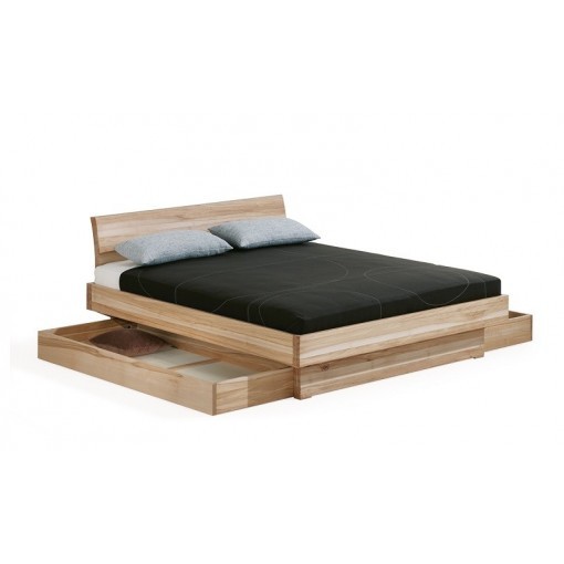 Onwijs Bed met laden MORELL massief hout 2 persoons Dormiente IT-89