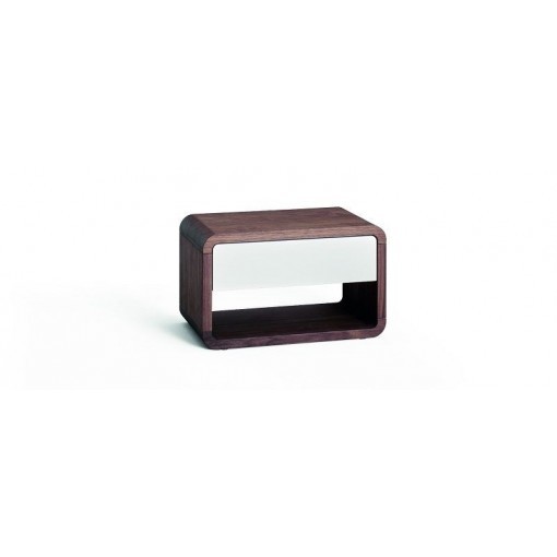 Design Nachtkastje Com Ci Massief Hout Met 1 Lade Holzmanufaktur