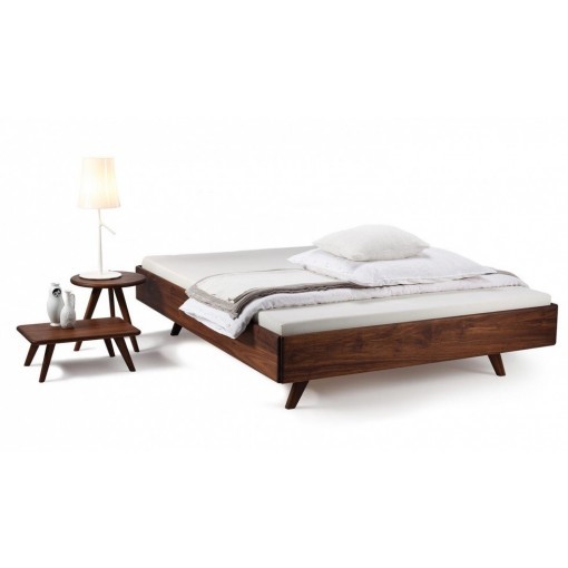 Verrassend Bed massief hout noten Dana exclusief hoofdbord JY-18