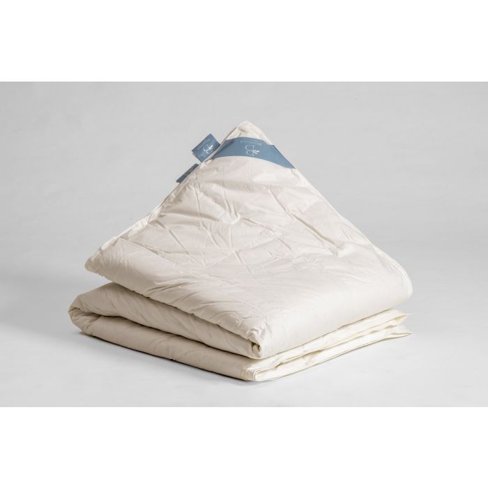 DELUXE ECO ganzen dons dekbed, luxe, soepel en licht dekbed van Bedaffair, Duurzaam en natuurlijk. Warmteklasse 3, voor koudere nachten in herfst en lente. Voorzien van Down pass label. Europees ganzendons, niet levend pluk