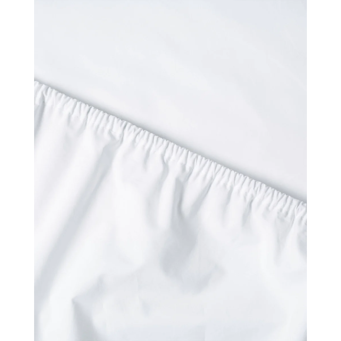 hoeslaken 300 tc biologisch percale katoen suite702 wit