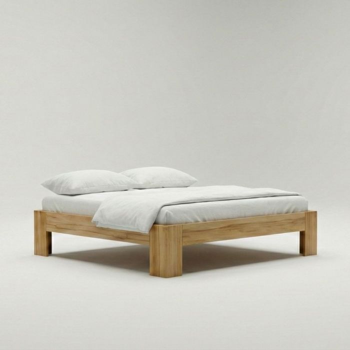 houten bed zonder hoofdbord Bedaffair