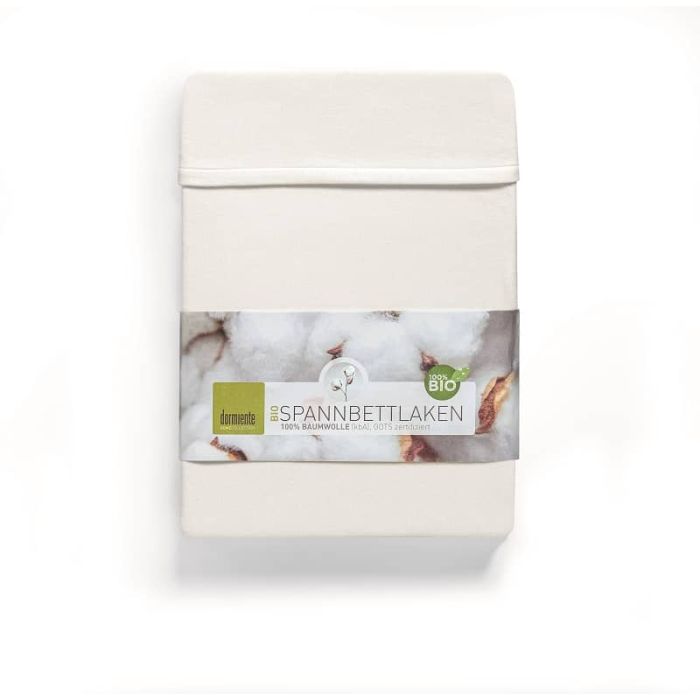 Hoeslaken dubbel Jersey Wit - 100% Biologisch Katoen Dormiente