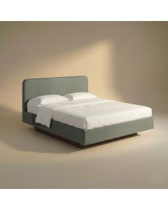 Boxspring van natuurlijke materialen met opbergruimte