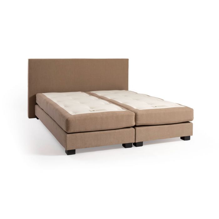 eco boxspring elegance van bedaffair, luxe boxspring van hoge kwaliteit en handgemaakt. boxspring met hoofdbord en matras.