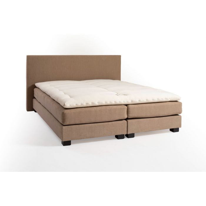 eco boxspring elegance van bedaffair, inclusief hoofdbord. luxe boxspring van hoge kwaliteit en handgemaakt. boxspring met topper en matras.