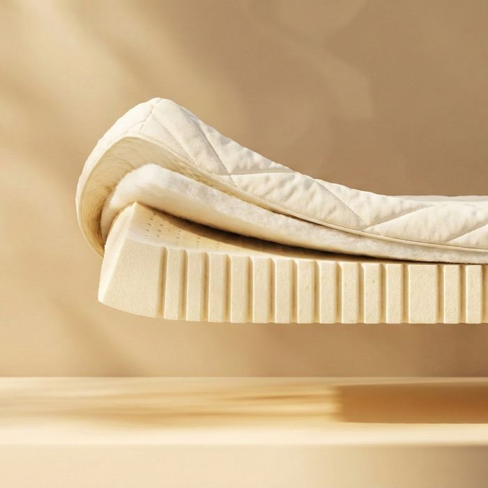 Natuurlatex topper LUNA met biologische wol 