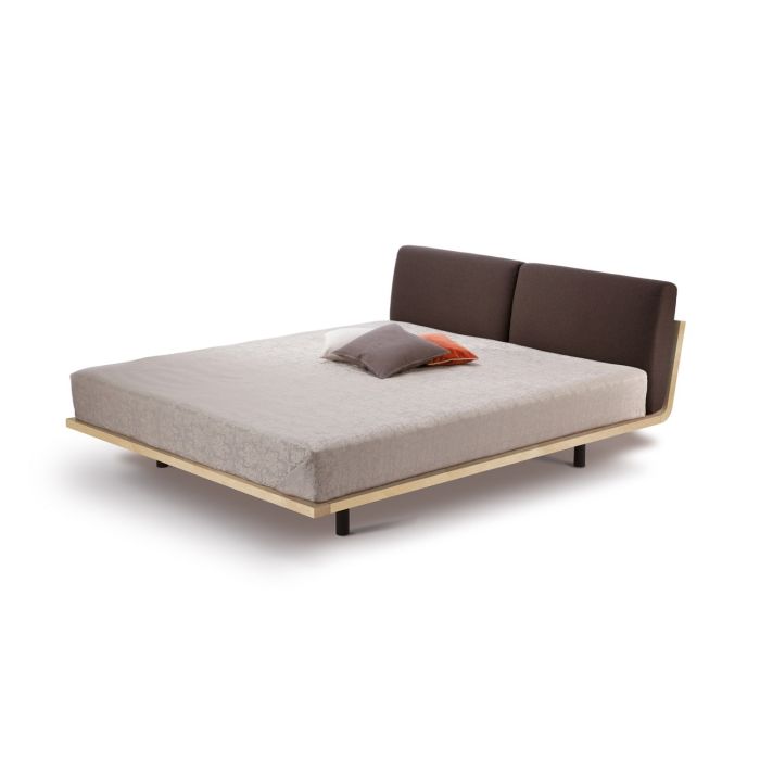 Massief houten design bed Swing wit minimalistisch-200x200-esdoorn