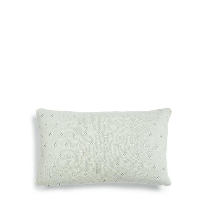 Sierkussen Essenza Knitted Ajour licht groen