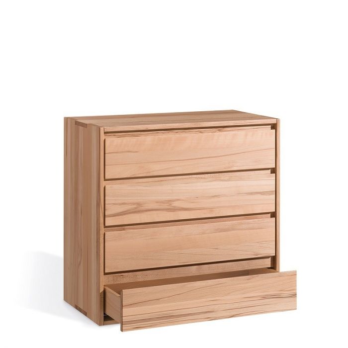 YITAHOME Ladekast slaapkamer, eigentijdse 4 laden, slaapkamermeubilair, commode hout, slaapkamer opbergruimte, schuifladen, 62 x 35 x 96 cm (zwart