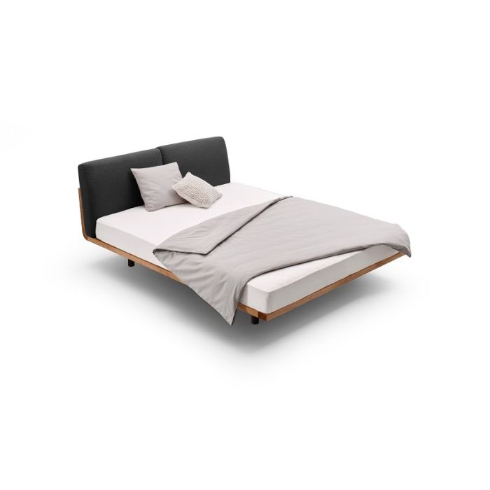 Massief houten design bed Swing eiken minimalistisch zwevend