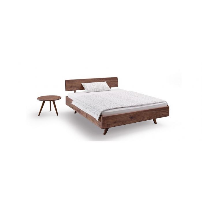 Massief houten bed Donna, walnoten