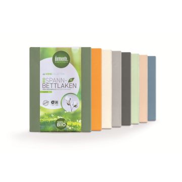 Dormiente Jersey Hoeslaken Extra Hoog - 100% Biologisch Katoen in groen, wit, grijs, donkergrijs, blauw