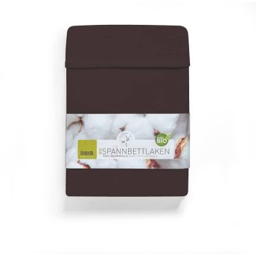 Biologisch Jersey Katoen Hoeslaken Dormiente Antraciet TITANIUM