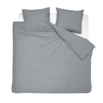 Sale Damai dekbedovertrek katoen satijn grijs 200x200-220 cm