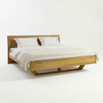 Bedaffair Eikenhout Bed Amsterdam – Zwevend Bed van Massief Hout