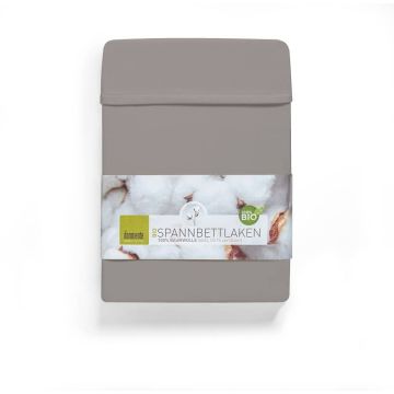 Hoeslaken jersey grijs