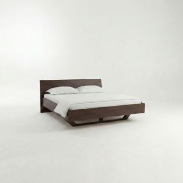 houten bed Amsterdam Bedaffair notenhout