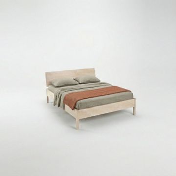 Houten bed massief blank esdoorn