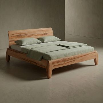 Massief houten bed GONDA Dormiente 140x200 Kernbeuken