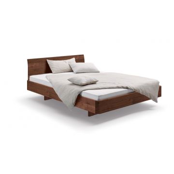 Design bed zwevend hout noten Comm ci