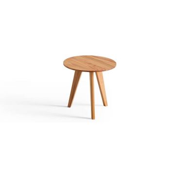 Design bijzettafel rond MARTO massief hout