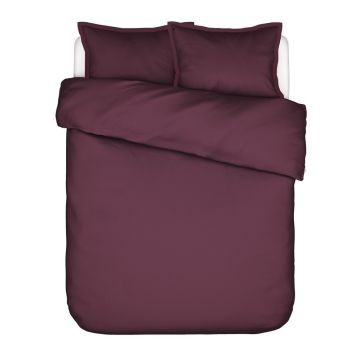 Egyptisch katoen dekbedovertrek Aziza Mauve Wine Essenza