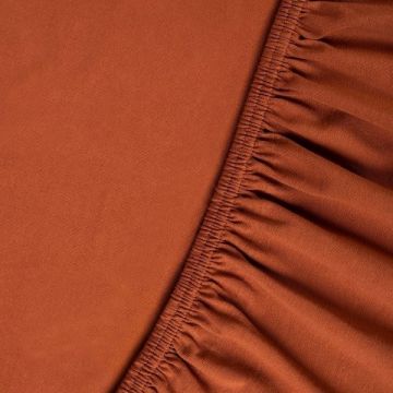 Kayori jersey topper hoeslaken Saiko leather brown