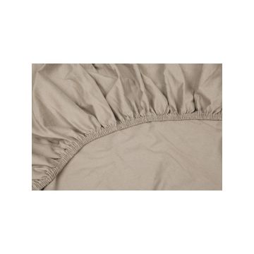 Kayori topper hoeslaken ZAND 180x210/220 cm perkal biokatoen