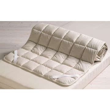 Onderdeken CESENA Light wollen topdekmatras biologisch Prolana