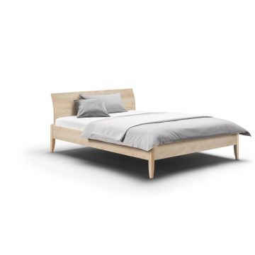 Sierlijk design bed SANJA BOW massief hout Holzmanufaktur-160x200-esdoorn