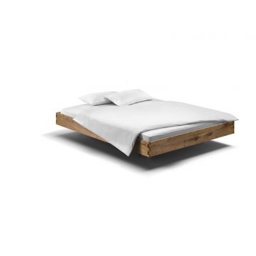 Zwevend design bed PADIO PURE massief hout Holzmanufaktur