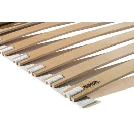 Sensoreve Houten Lattenbodem 120x190cm – Metalen Frame, 7 Poten & Lendenversterking | Industriële Stijl Bedbodem | Flexibele Latten