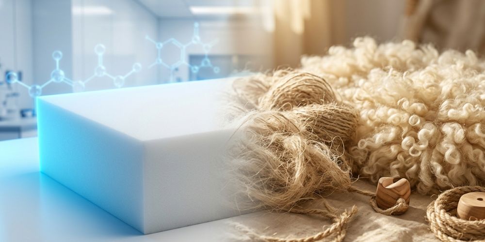 Het risico van PFAS en microplastics uit banken en matrassen is te elimineren door banken en matrassen van natuurlijke materialen