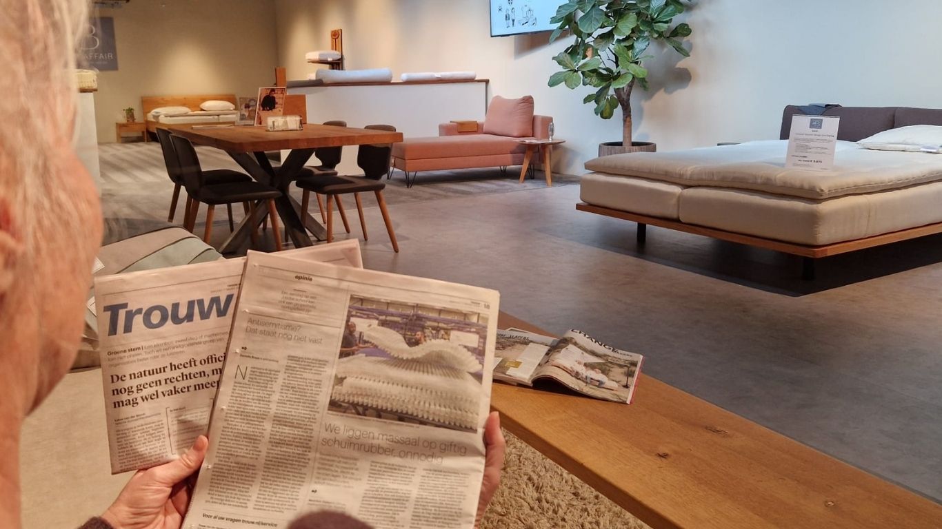 Bedaffair in Trouw illusie van een circulair matras