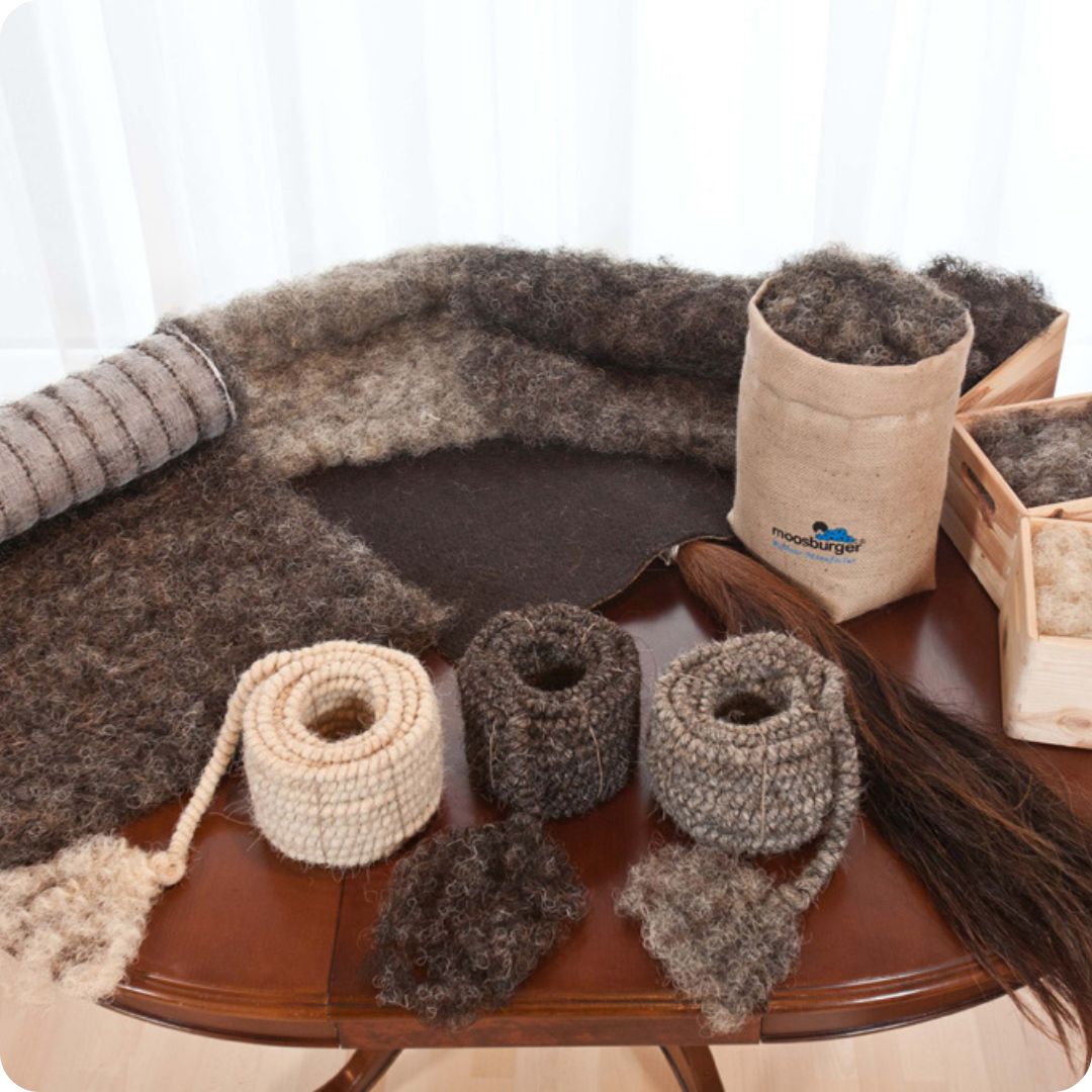 Moosburger paardenhaar in natuurlijke matrassen en toppers van Bedaffair