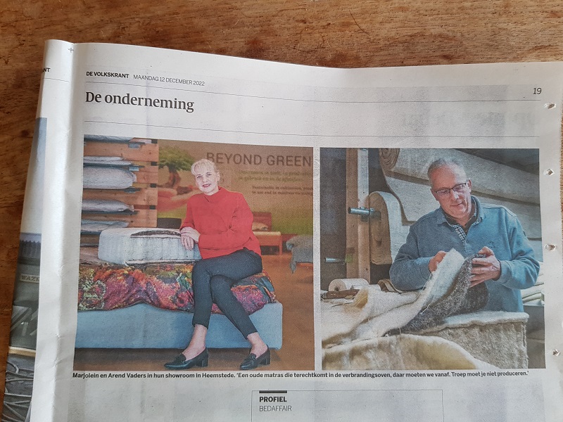 Bedaffair in De Volkskrant