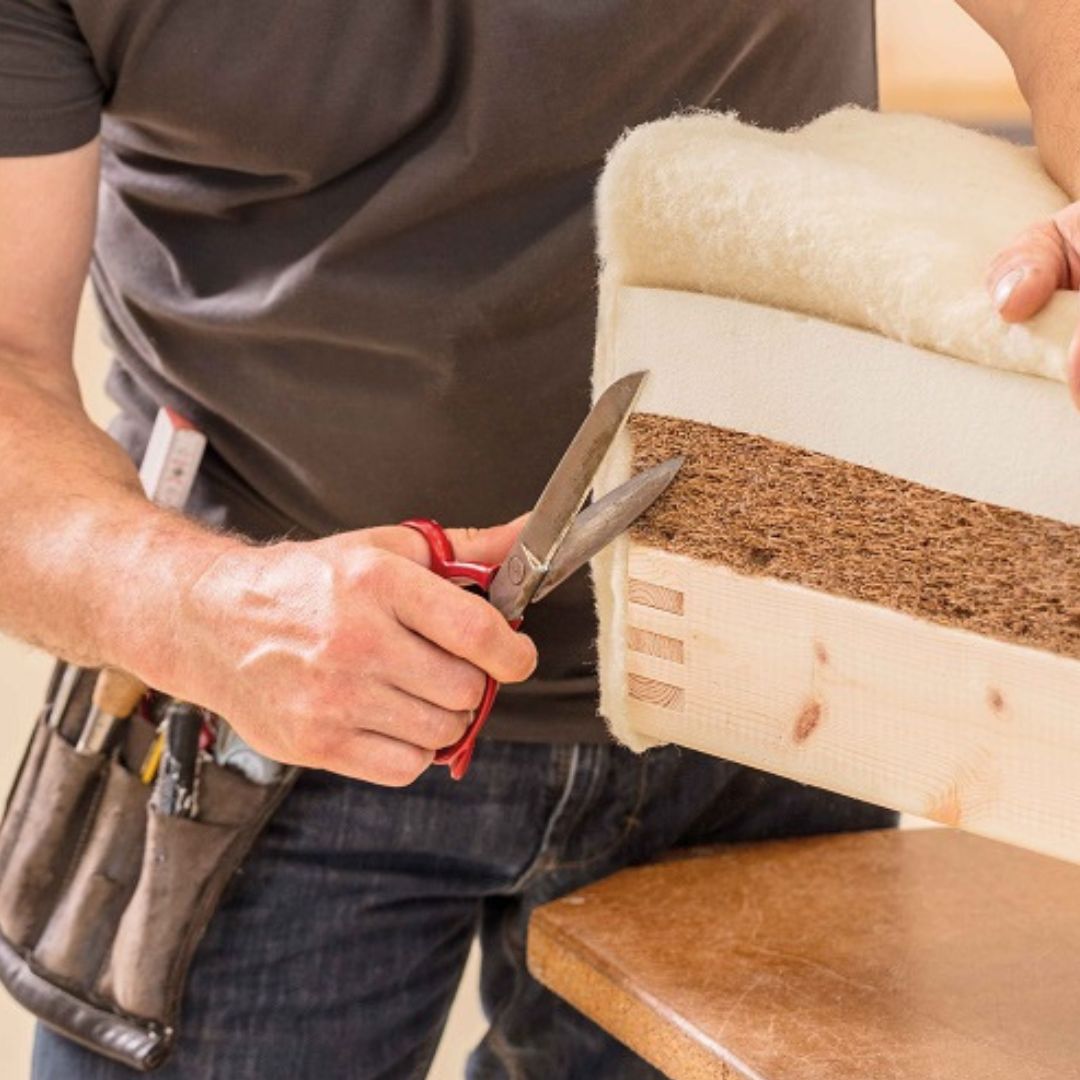 De beste zitbank is gemaakt van duurzame en natuurlijke materialen