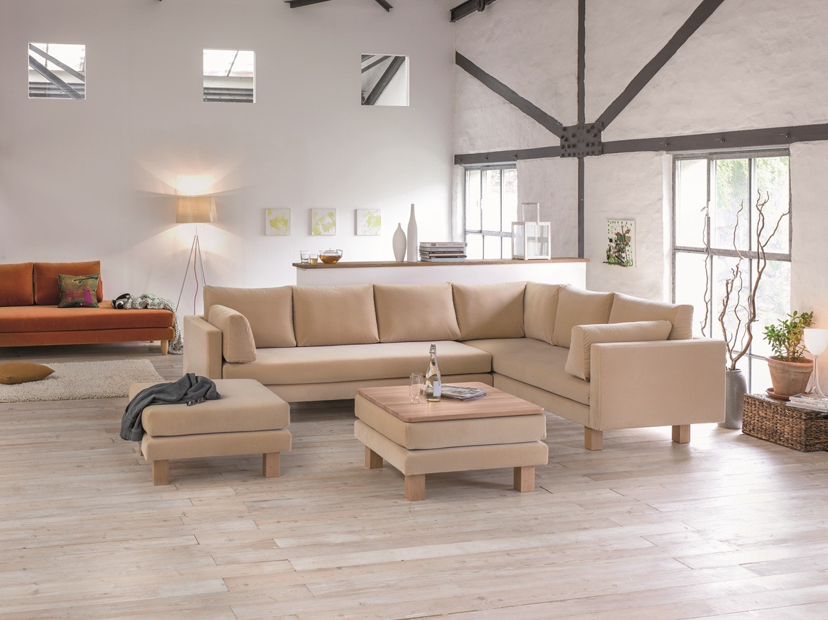 Elementenbank of modulaire bank met hocker