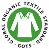 GOTS logo voor biologisch katoen