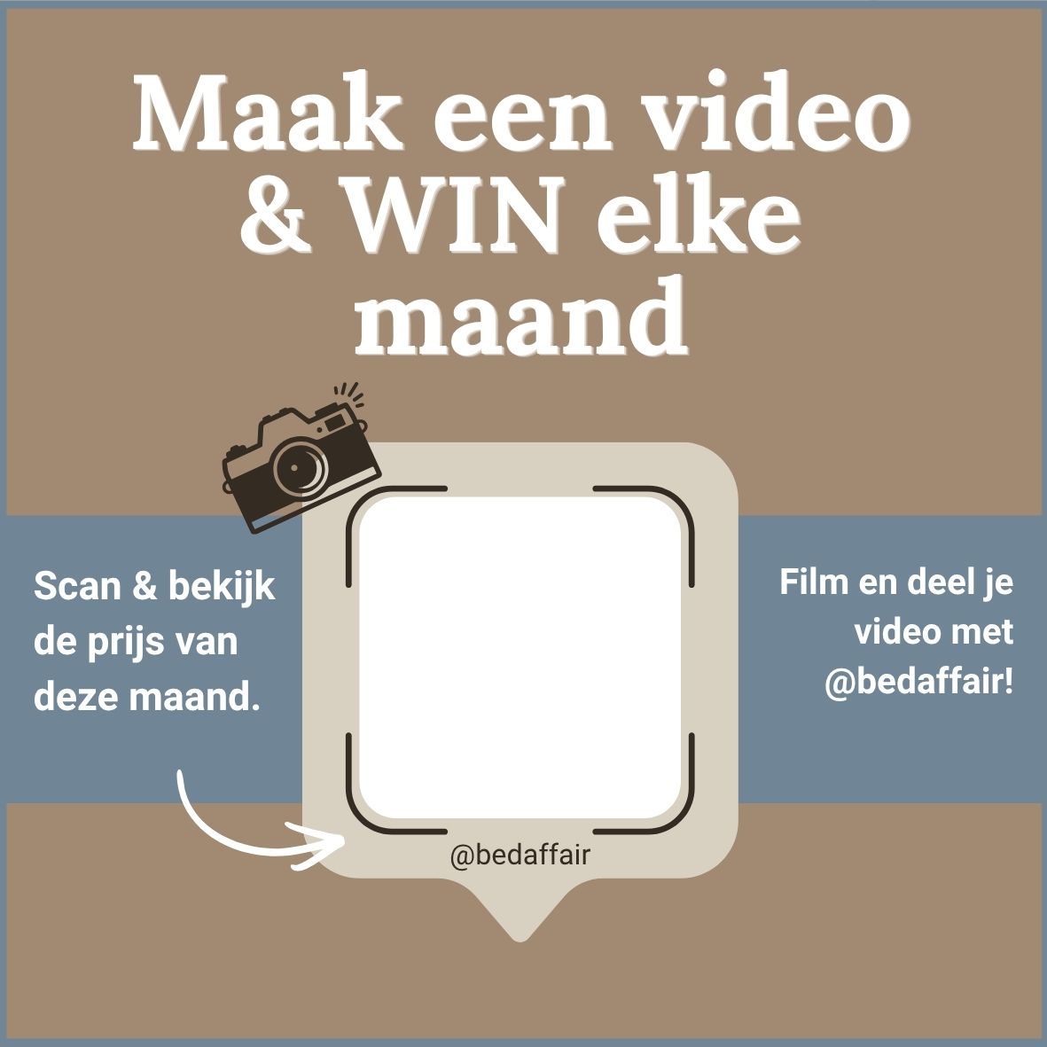 Maak een video van het Bedaffair Etalage Atelier en maak kans op mooie prijzen